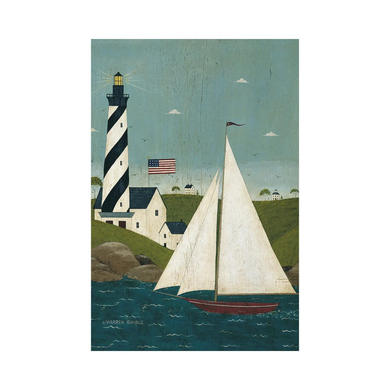 «Coastal Breeze», reproduction d'art murale encadrée, H 40 po x l 26 po, Toile tendue, Ne s’applique pas