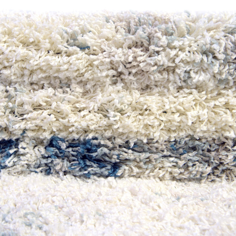 Tapis rond en polypropylène tissé à la machine de 6 pi de couleur gris / ivoire, Rond 4 pi 1 po