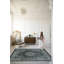 Tapis décoratif vert à motif floral-2003955877