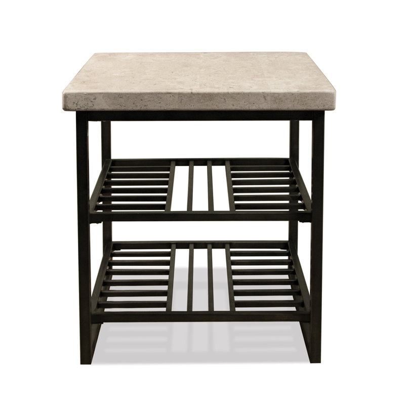 Mund Stone Top End Table