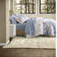 Luxurious Blue Floral Bedding Sets, Polyester Comforter For Home