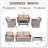 4-Piece Outdoor Patio Wicker Furniture Set-include Loveseat-1638523470