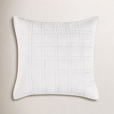 Hailee 100% Cotton White King Sham With Silvadur Tech By Kosas Home