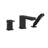 Quadrato Deck Tub Filler with Diverter-52227264