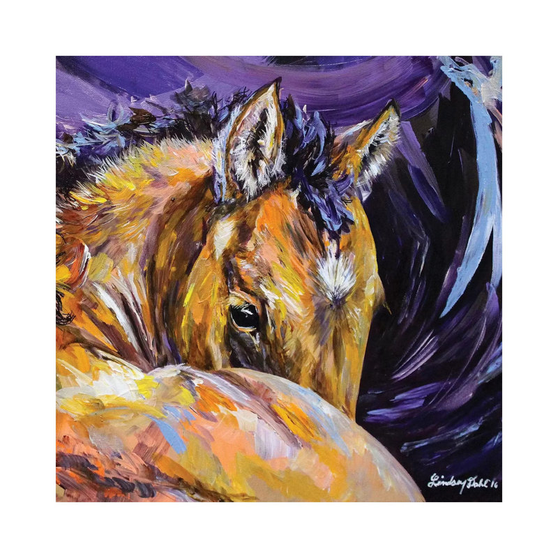 Peach by Lindsey Dahl - Wrapped Canvas Gallery-Wrapped Canvas Giclée, 45.72 cm H x 45.72 cm W