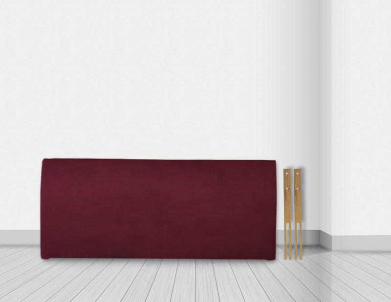 Godric Upholstered Headboard, Small Double (4'), Claret