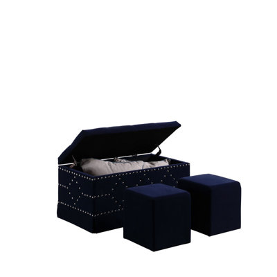 Banc de rangement en similicuir Juanelle