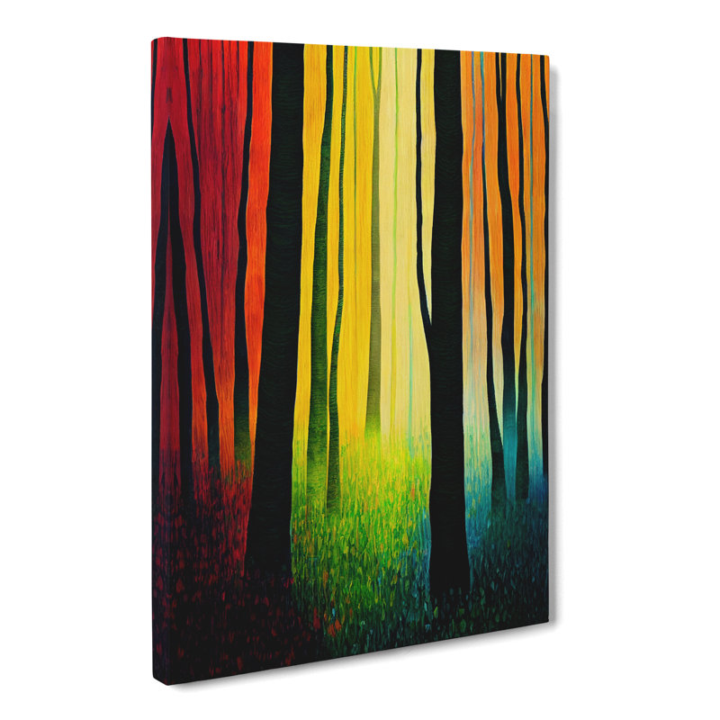 Forest Crayon - Wrapped Canvas, 76cm H x 50cm W x 3cm D