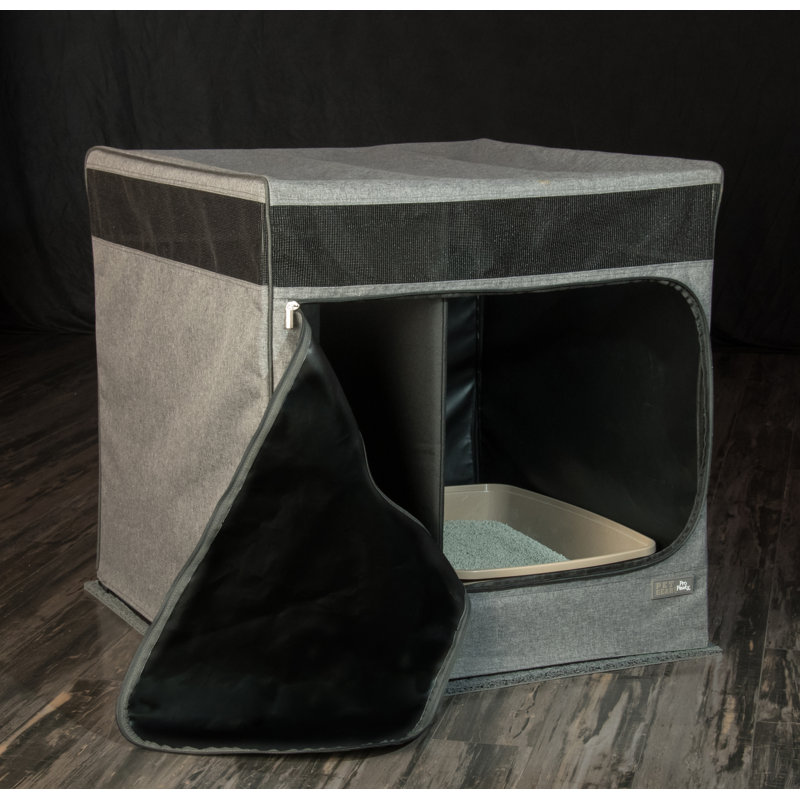 Enceinte de litière Pro Pawty, Gris anthracite doux