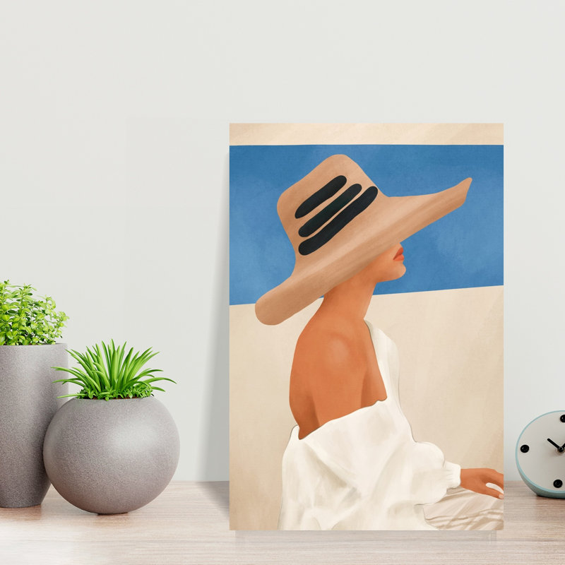 Profil de chapeau d'été, H 18 po x l 12 po