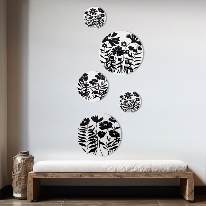 Fleurs noires et blanches II