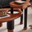 Table à thé en bois massif au design de style antique