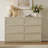 Consiglia Rattan Accent Cabinet 3-Drawer Sideboard-380443465-382133378