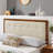 Draper Tufted Fabric and Wood Headboard-918148073-918148075