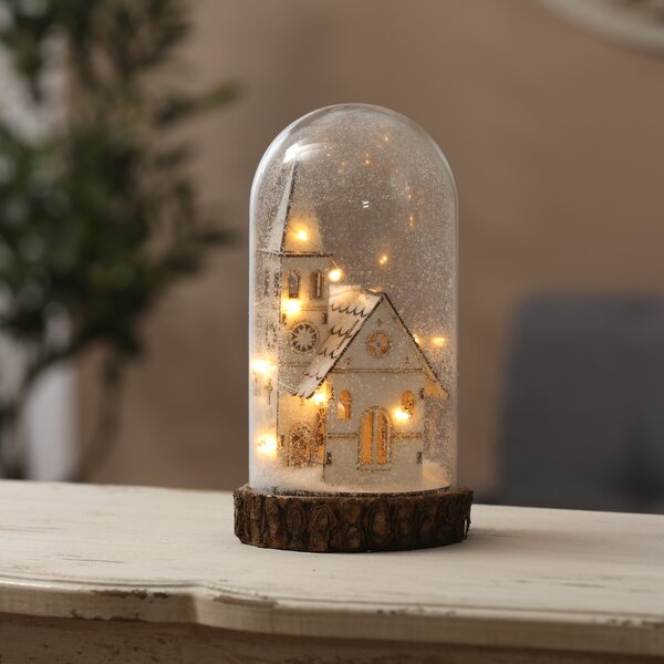 2021 The Best Gift LED Christmas Crystal Lights Rotate Glitter Xmas Small Lantern  Battery-powered Lamp
