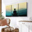 «Yoga Silhouette Wall Art» sur toile-473162277