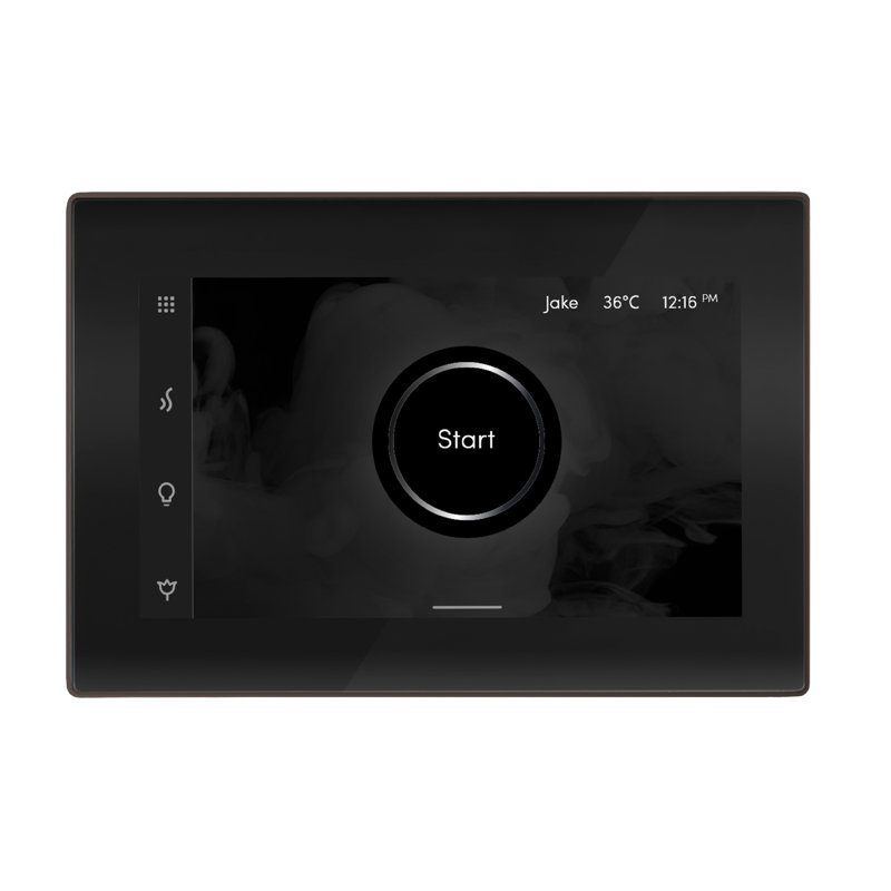 iSteamX Steam Shower Control and Steamhead, Black/Oil-Rubbed Bronze