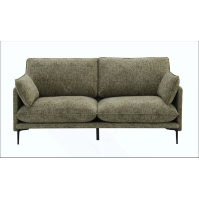 Canapé en tissu avec 2 coussins et coussins compressés pour plus de confort et de style