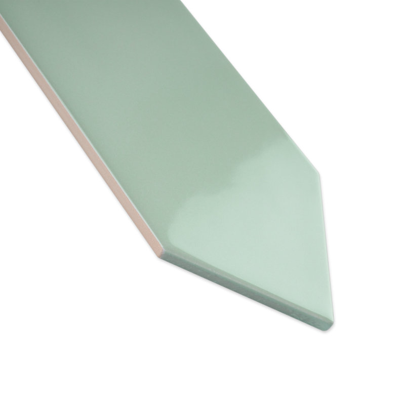 Carrelage mural en céramique lustré 2,95 po x 11,81 po Atlanta, Vert clair