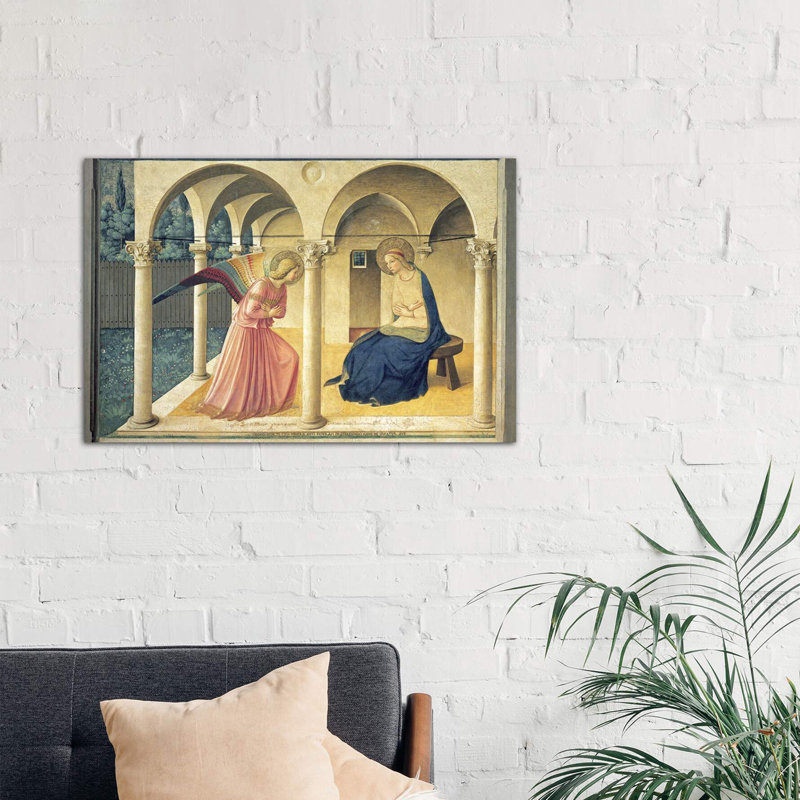 The Annunciation, Convent Of San Marco In Florence, C.1438-45 (Museo Di San Marco) by Fra Angelico - Wrapped Canvas Print