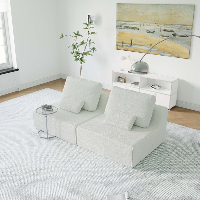 Canapé modulaire surdimensionné surdimensionné, canapé convertible convertible avec combinaison libre, idéal pour le salon confortable