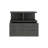 Floating Nightstand 12"H, Wall Mounted With Single Drawer And 2-Tier Shelf, Smokey Oak-871361279