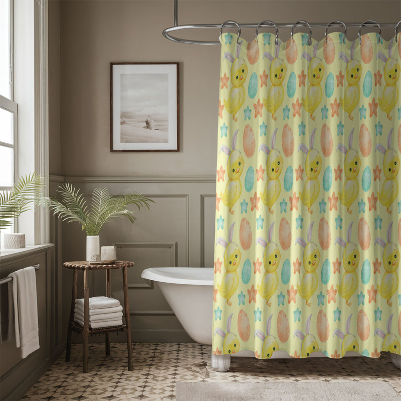 Rideau de douche standard 1 pièce Hop, H 74 po x l 71 po