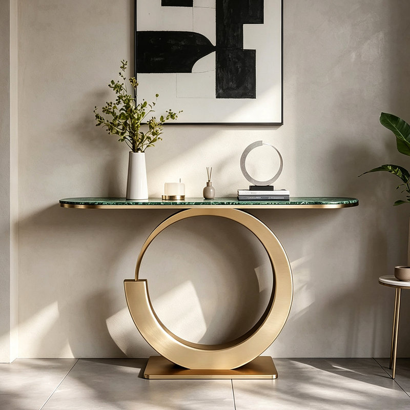 Console Italian Minimalist, H 31,5 po x l 39,4 po x P 11,8 po