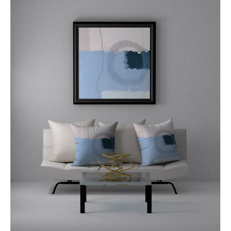 Housse de coussin décorative carrée subtile rest, 24" X 24"