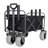 Fishing Cart with Rod Holders,Beach Wagon with Big Wheels for Sand 500lbs Capacity - All Terrain Steel Frame Utility Cart with 9" Pneumatic Tires,Strap with multiuse Bag,Black