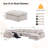Oversized L-Shaped Corner Sectional Sofa, Chenille Cloud Modular Sofa, Upholstered Sectional With Ottomans Living Room Sets-827397208-827397211