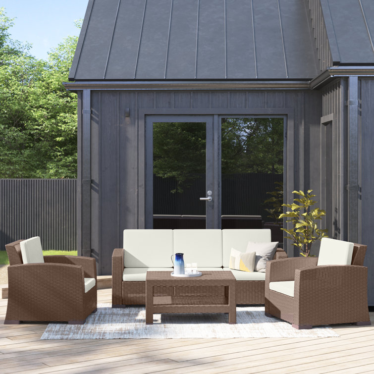 Mcchesney 5 - Person Patio Conversation Sets with Cushions
