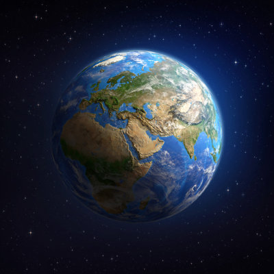 Planète Terre - photographie sur toile tendue