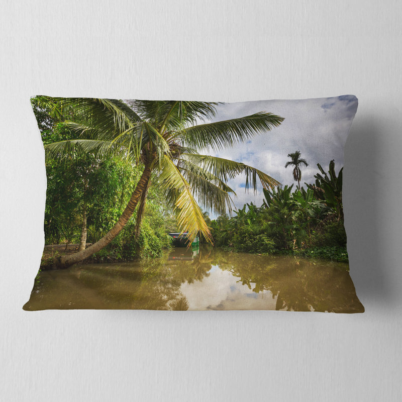 Coussin Tropical River, Rectangulaire, 12 po x 20 po