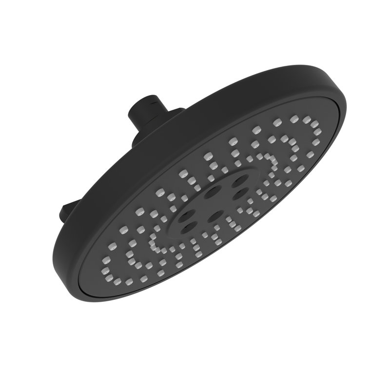 Luxnetic Multi Function Fixed Shower Head, Flat Black