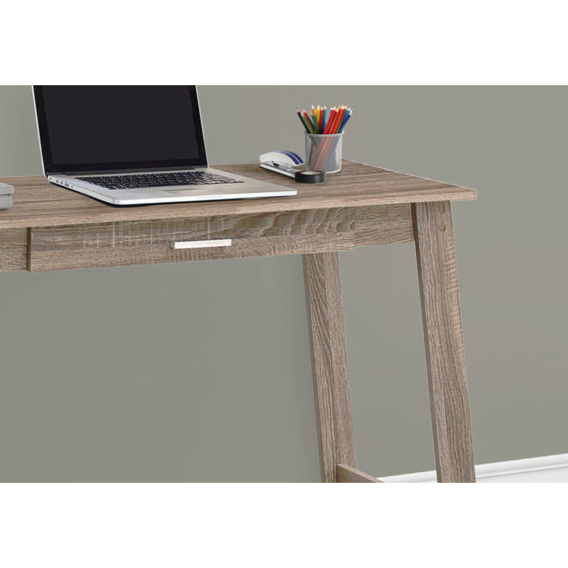 Bureau d'ordinateur, bureau personnel, ordinateur portable, tiroirs de rangement, stratifié de travail, contemporain, moderne