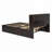 Platform Bed with Storage Headboard, shoe rack and 4 drawers-1735704033