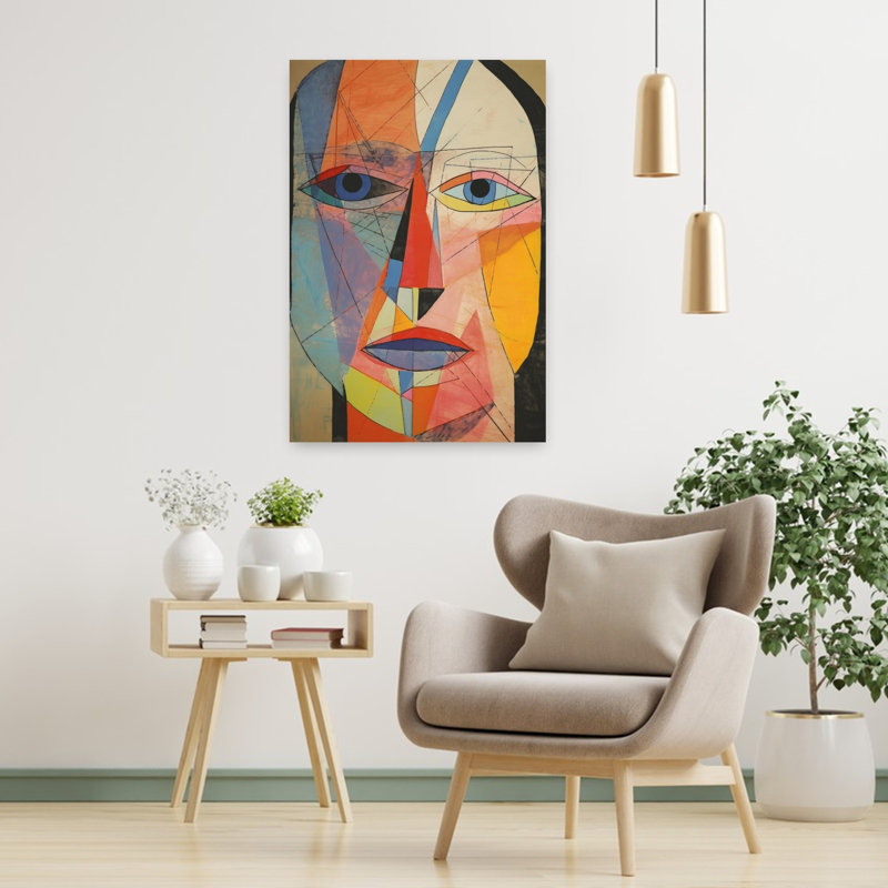 Geometric Reflection by Treechild - Wrapped Canvas Print, 91.44cm H x 60.96cm W
