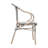 Damore All-Weather Commercial Paris Chairs with Arms and Metal Frame-682086257