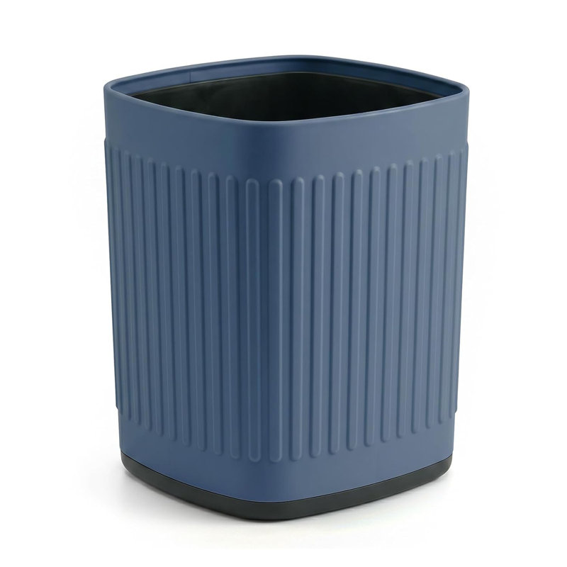 Iron Waste Basket, Bleu