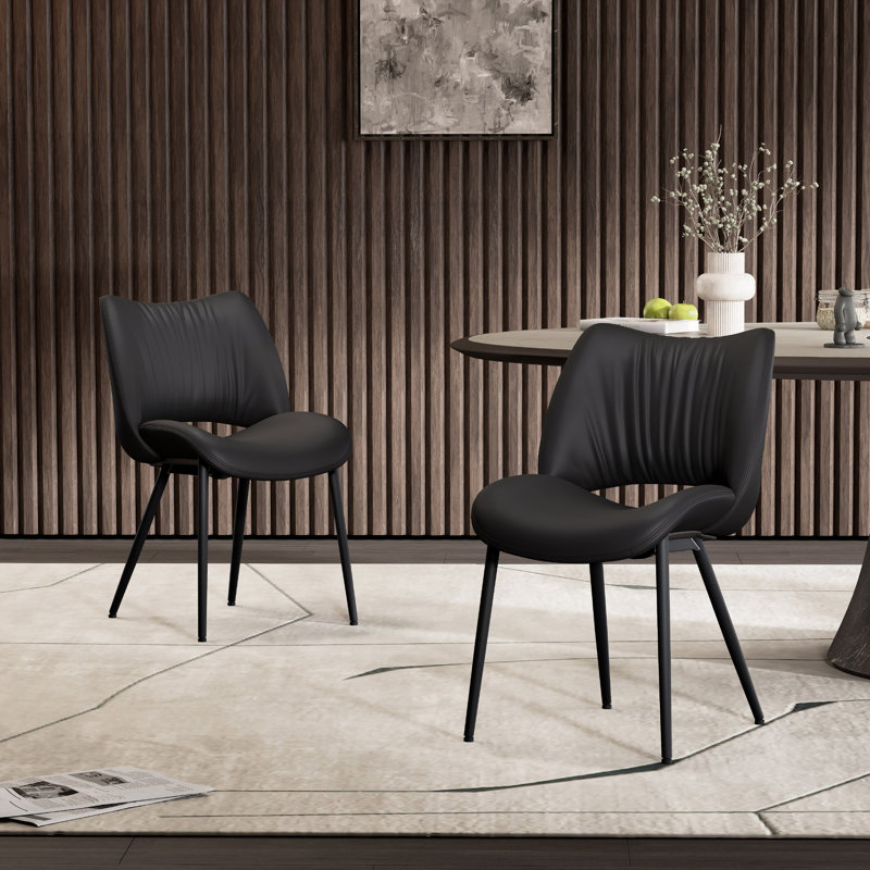 Chaise d'appoint Ezio, Noir