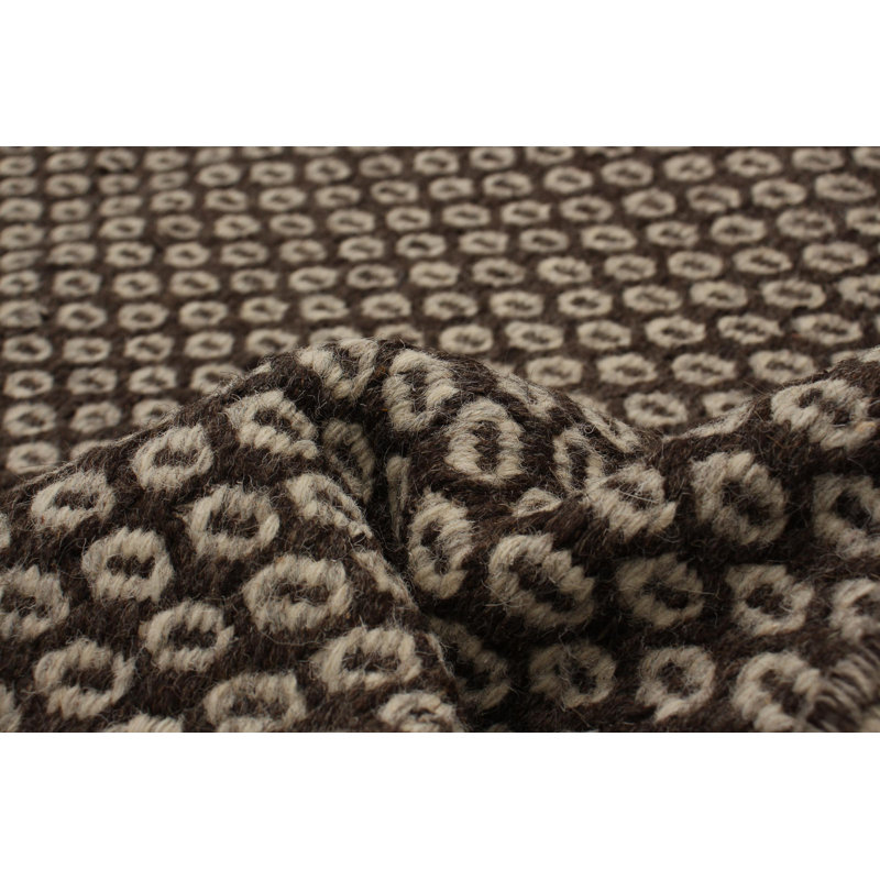 Kilim brun foncé Lesterny 5 pi 1 po x 7 pi 11 po