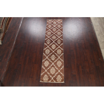 Geometric Gabbeh  Oriental Runner Rug 3x10