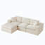 Canapé modulaire en L 108,26 po Chenille-1071518517