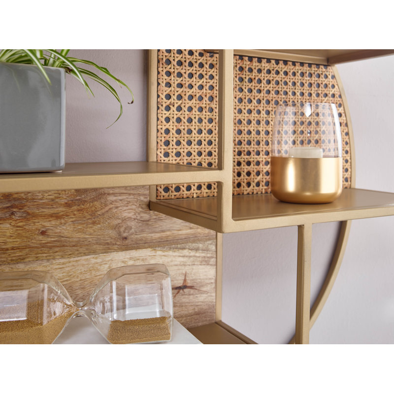 Vanscoy 5 Piece Circle Floating Shelf