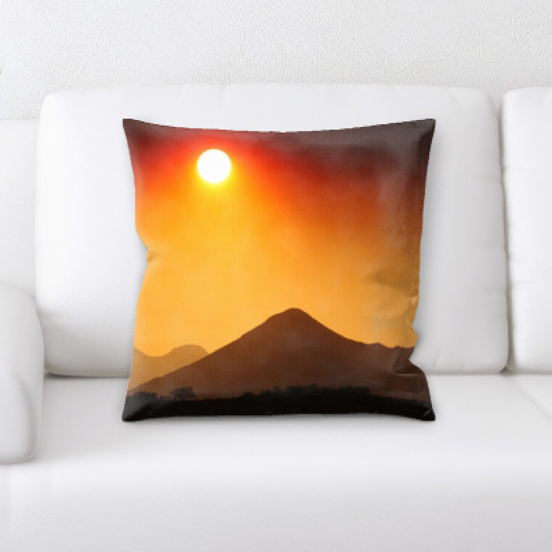 Desert Microsuede Reversible Throw Pillow