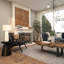 Ensemble de 2 pots d'intérieur et d'extérieur texturés en métal avec supports en X amovibles-207730282
