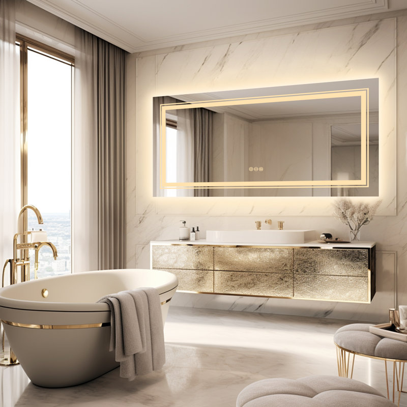 Miroir mural Shymel, 31,5 po x 63 po