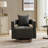29.1" W Polyester Hollow Back Swivel Barrel Chair With Wooden Base-106905339
