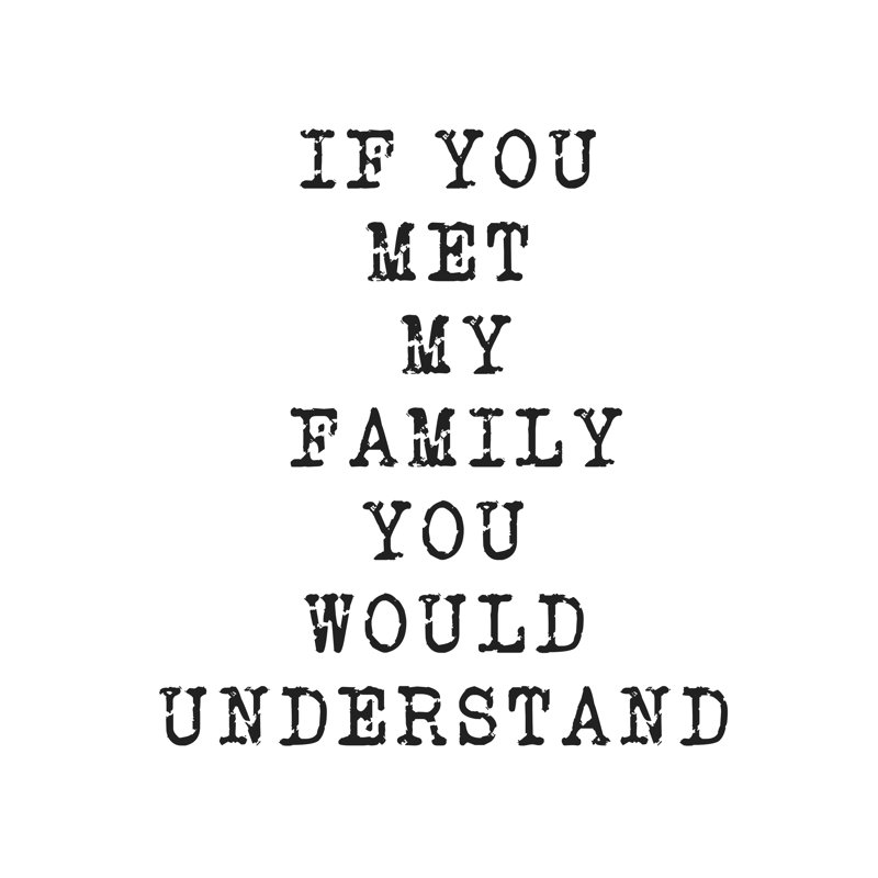 Met My Family - Wrapped Canvas Print, 30cm H x 30cm W x 3.8cm D